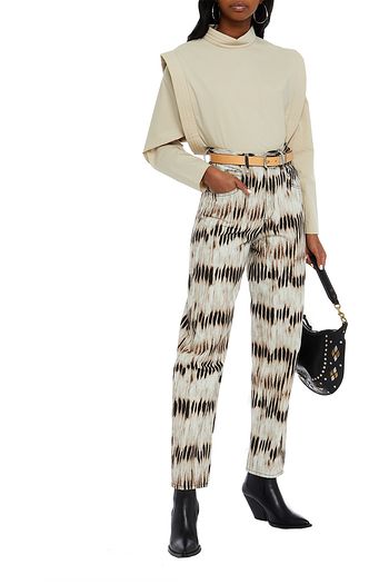 ISABEL MARANT Dorsyia tie-dyed high-rise straight-leg jeans