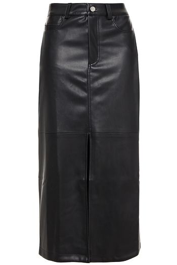 SIMON MILLER Vegan leather midi skirt