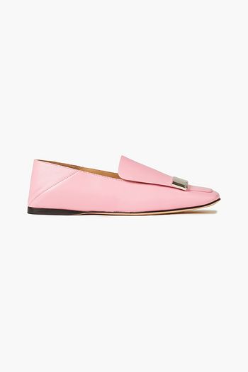 SERGIO ROSSI sr1 leather collapsible-heel loafers