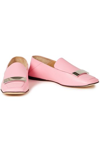 SERGIO ROSSI sr1 leather collapsible-heel loafers