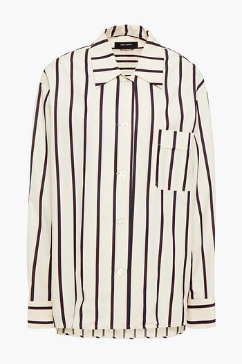 ISABEL MARANT Venice striped cotton-poplin shirt