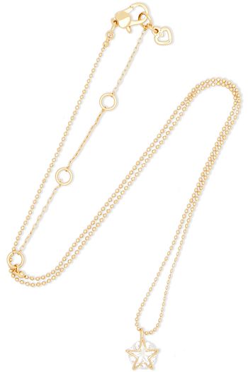 KATE SPADE NEW YORK Goldfarbene Kette mit Kristallen