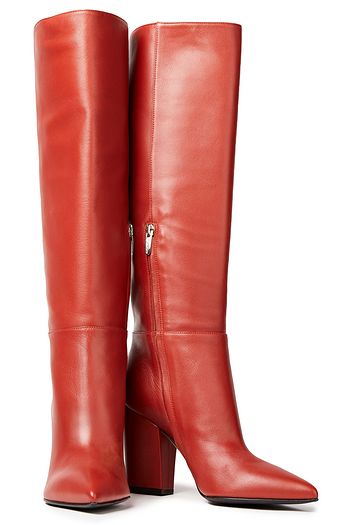 SERGIO ROSSI Kniehohe Stiefel aus Leder
