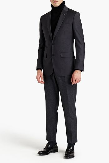 DUNHILL Slim-fit mélange wool blazer