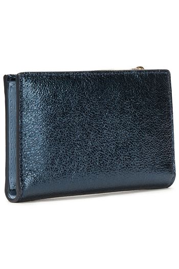 KATE SPADE NEW YORK Portemonnaie aus Metallic-Leder in Knitteroptik