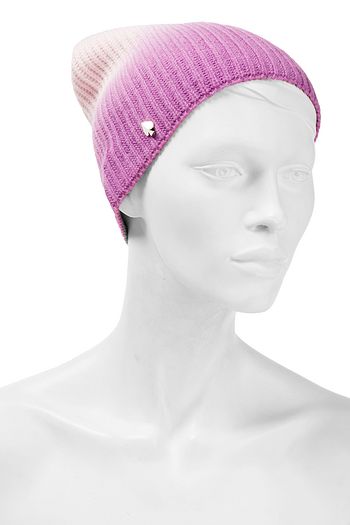 KATE SPADE NEW YORK Beanie aus Rippstrick mit Farbverlauf