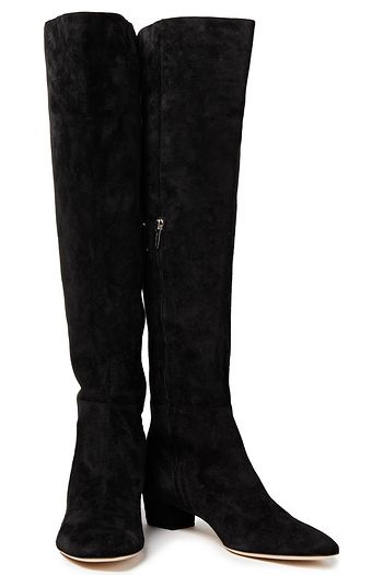 SERGIO ROSSI Overknees aus Veloursleder