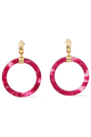KATE SPADE NEW YORK Goldfarbene Ohrringe mit Harz