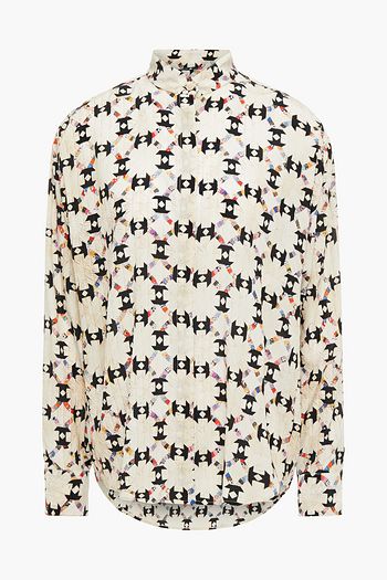 ISABEL MARANT Printed silk-blend crepe blouse