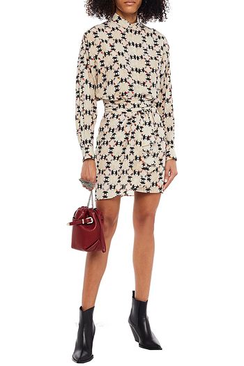 ISABEL MARANT Printed silk-blend crepe blouse