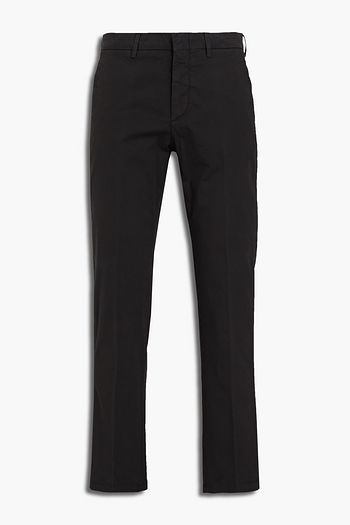 DUNHILL Stretch-cotton twill chinos