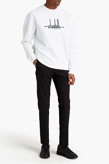DUNHILL Stretch-cotton twill chinos