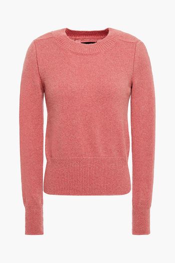 ISABEL MARANT Pointelle-trimmed wool-blend sweater