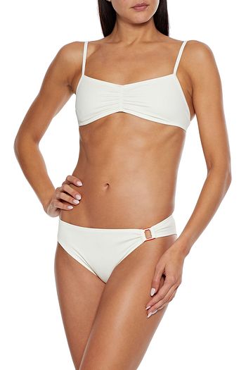 SOLID & STRIPED The Mimi ring-embellished low-rise bikini briefs
