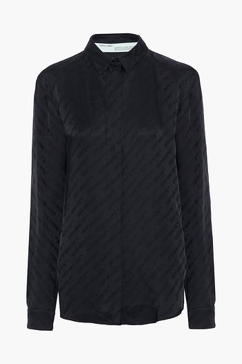 OFF-WHITE™ Satin-jacquard shirt