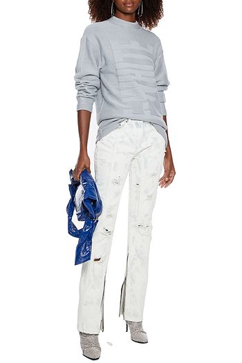 OFF-WHITE™ Jacquard-knit sweater