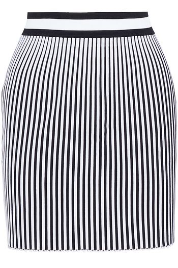 OFF-WHITE™ Ribbed-knit mini skirt