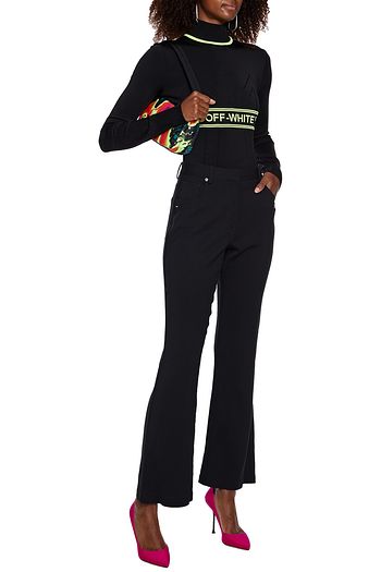 OFF-WHITE™ Printed twill bootcut pants