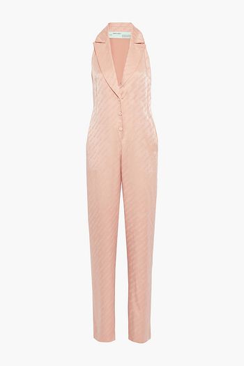 OFF-WHITE™ Satin-jacquard jumpsuit