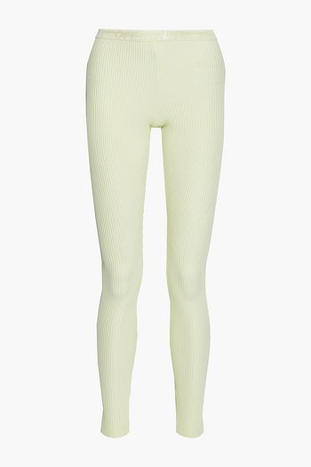 OFF-WHITE™ Ribbed stretch-jersey leggings