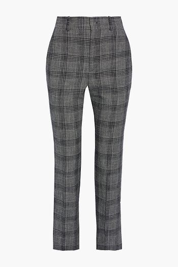 ISABEL MARANT Sonnel Prince of Wales checked cotton-blend tapered pants