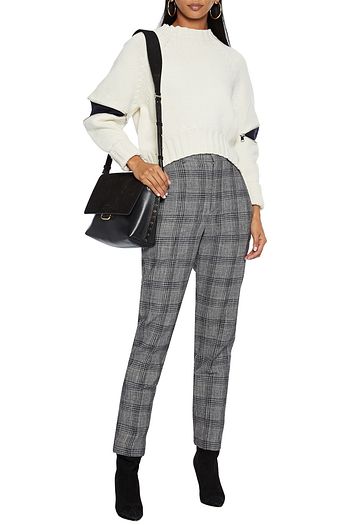 ISABEL MARANT Sonnel Prince of Wales checked cotton-blend tapered pants