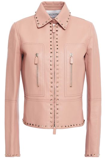 VALENTINO Lederjacke mit Nieten