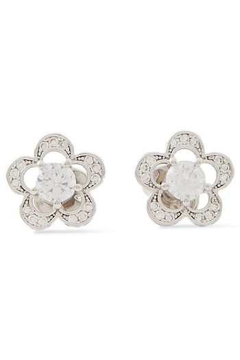 KATE SPADE NEW YORK Silberfarbene Ohrringe mit Kristallen