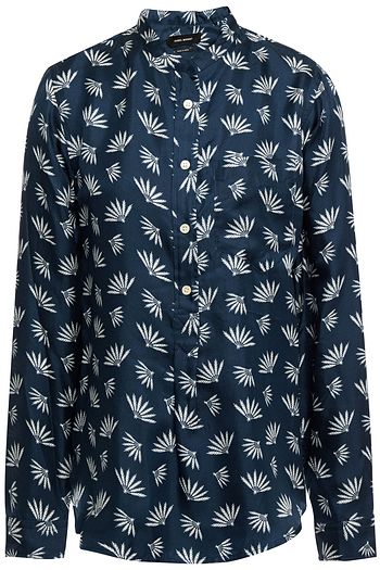 ISABEL MARANT Floral-print silk-twill shirt