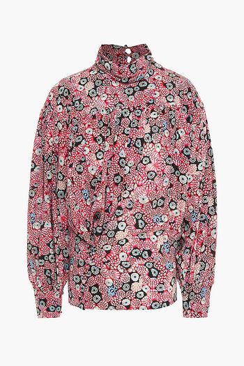 ISABEL MARANT Brandi printed silk-blend crepe de chine blouse