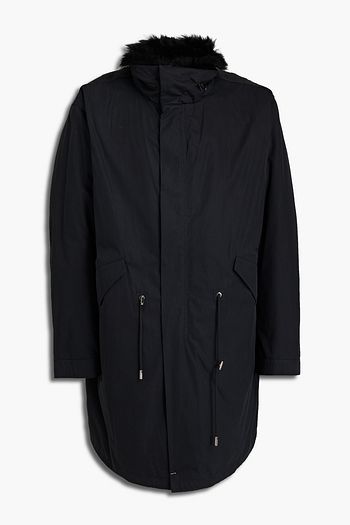 ARMY BY YVES SALOMON Faux shearling-trimmed cotton-blend gabardine parka