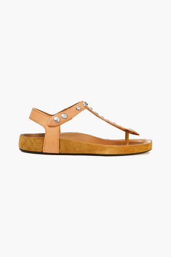 ISABEL MARANT Enore studded leather and suede sandals