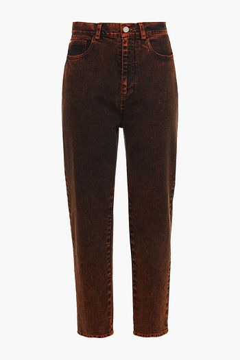 M MISSONI Cropped high-rise tapered jeans