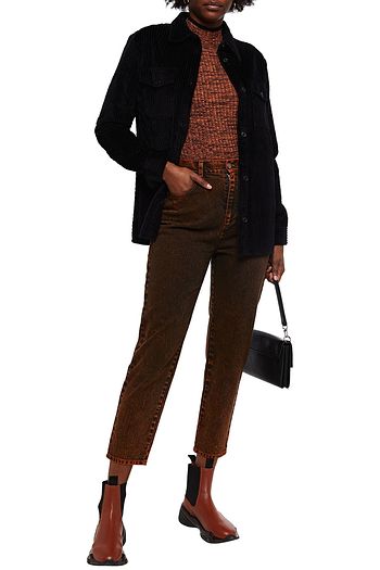 M MISSONI Cropped high-rise tapered jeans