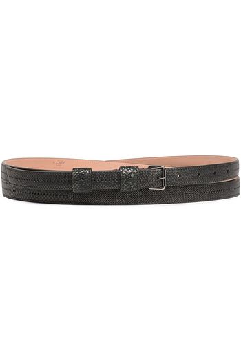 ALAÏA Lizard-effect leather belt