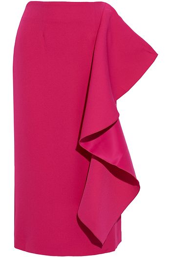 REJINA PYO Maude ruffled crepe midi skirt