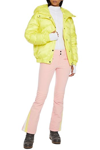 PERFECT MOMENT Quilted hooded down ski jacket