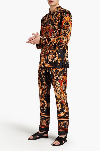 DOLCE & GABBANA Printed silk-twill shirt