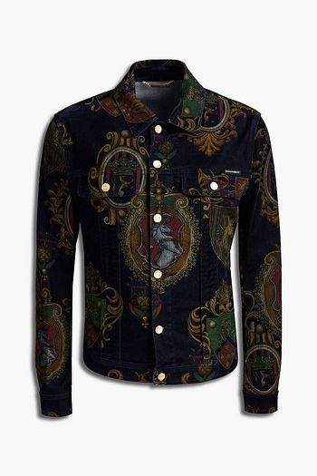 DOLCE & GABBANA Printed denim jacket