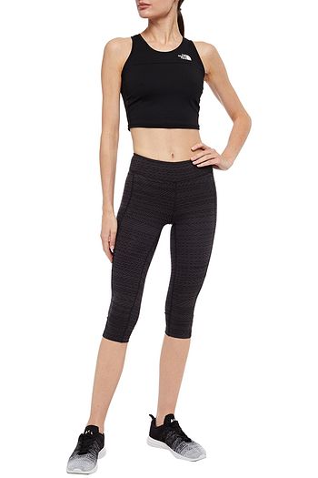 THE NORTH FACE Mesh-paneled printed stretch-jersey top