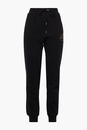 MARKUS LUPFER Alizia metallic-trimmed cotton-fleece track pants