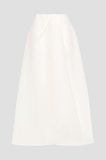 ROLAND MOURET Mulligan silk-blend organza-jacquard maxi skirt
