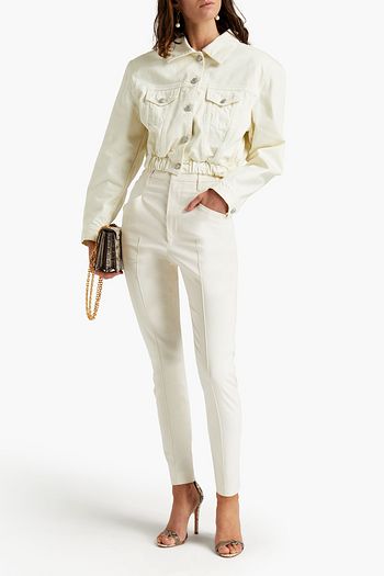 ISABEL MARANT Cotton-blend crepe skinny pants