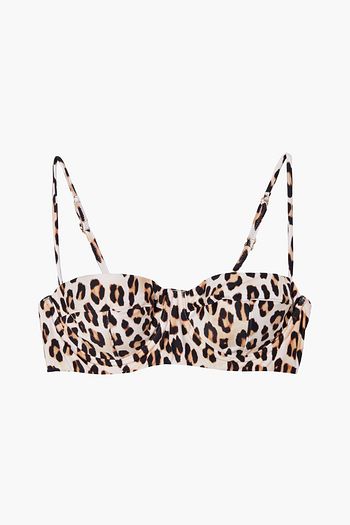 VIX PAULA HERMANNY Scarlet Corsage leopard-print bikini top