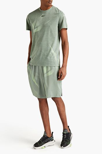 REEBOK Printed shell shorts