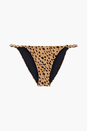 VIX PAULA HERMANNY Embellished printed low-rise bikini briefs