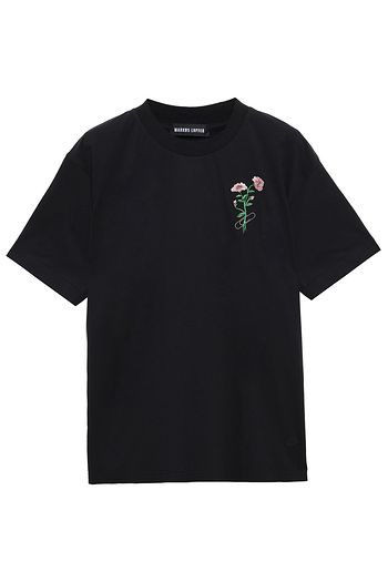 MARKUS LUPFER Blake embroidered printed organic cotton-jersey T-shirt