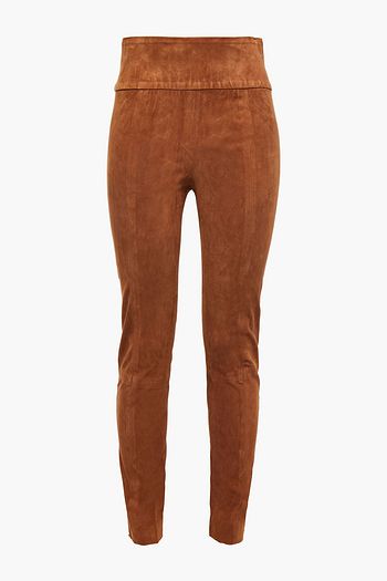 VERONICA BEARD Adalia suede skinny pants