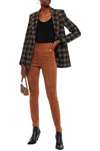VERONICA BEARD Adalia suede skinny pants