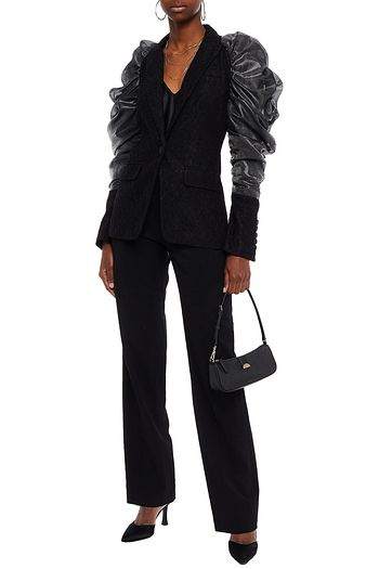 VERONICA BEARD Ashburn metallic organza-paneled corded lace blazer